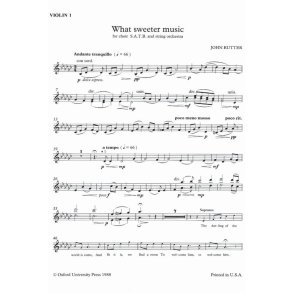 What Sweeter Music