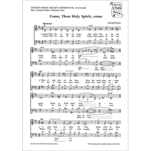 Come, Thou Holy Spirit, come