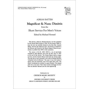 Magnificat and Nunc Dimittis : from the Short Service
