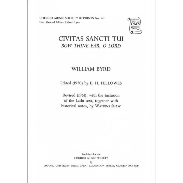 Civitas sancti tui (Bow thine ear, O Lord)
