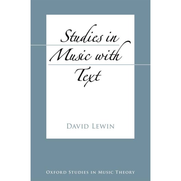 Studies In Music With Text