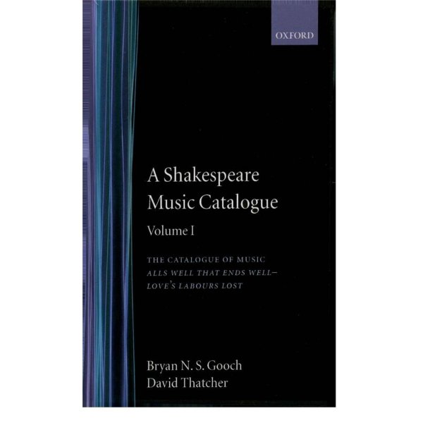 A Shakespeare Music Catalogue: Volume I