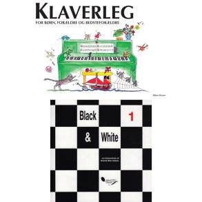 Pakketilbud p Klaverleg 1 og Black and White 1 klaverskole 