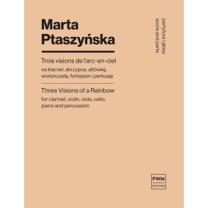Three Visions of a Rainbow : for clarinet, violin, viola, cello, piano and percussion