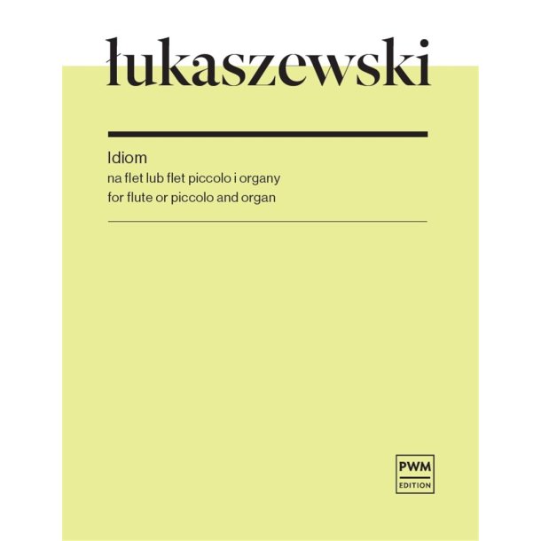 Idiom For Flute Or Piccolo And Organ