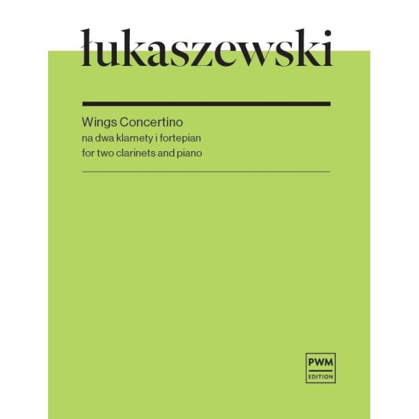 Wings Concertino : for two clarinets and piano
