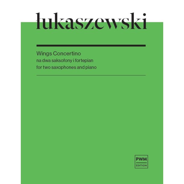 Wings Concertino : for two saxophones and piano