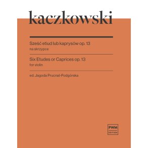 Six Etudes or Caprices op. 13 : for violin solo