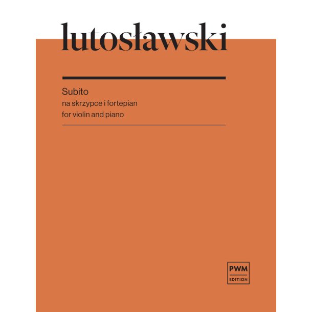 Subito : for violin and piano