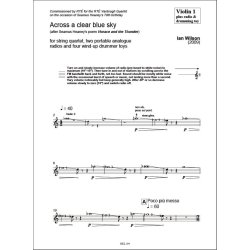 Across a clear blue sky : String quartet no. 10