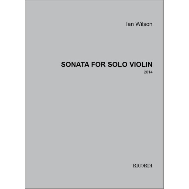 Sonata for Solo Violin