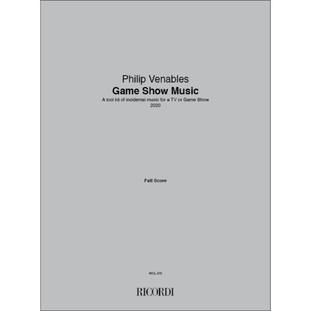 Game Show Music : A tool kit of incidental music for a TV or Game Show