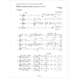 Still life in green and red : String quartet no. 13