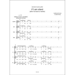 If I Am Silent : For Chamber Choir or 12 Solo Voices
