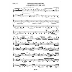 And Legions Will Rise : for clarinet, violin, and marimba