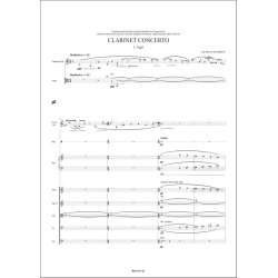 Clarinet Concerto : for solo clarinet, perc (1), piano, harp, strings