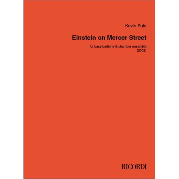 Einstein on Mercer Street : for bass-baritone & chamber ensemble