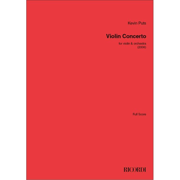 Violin Concerto : for Solo Violin and Orchestra