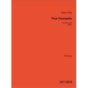 Five Farewells : for Solo Violin