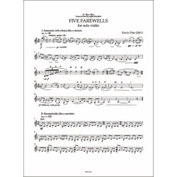 Five Farewells : for Solo Violin