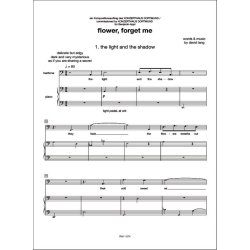 Flower, forget me : for baritone and piano