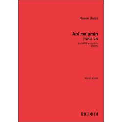 Ani ma'amin : for SATB and piano (2025)