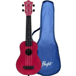 TUS65 Shimmer Travel sopran Ukulele - Ruby