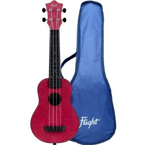 TUS65 Shimmer Travel sopran Ukulele - Ruby