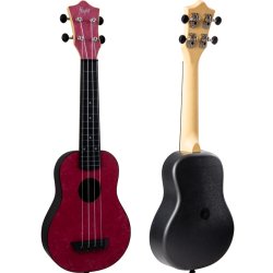 TUS65 Shimmer Travel sopran Ukulele - Ruby