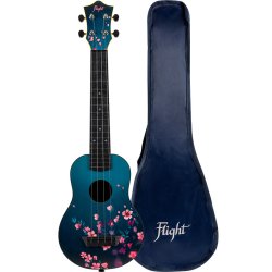Flight Travel Ukulele Sakura LONGNECK Sopran/koncert + gigbag