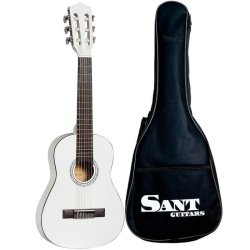 Sant Guitars CJ-30-WH 1/2 spansk brne-guitar hvid