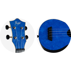 TUS65 Shimmer Travel Uke - Sapphire