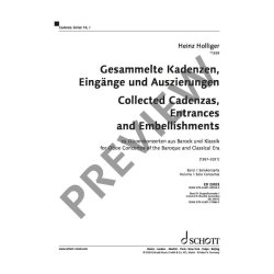 Gesammelte Kadenzen Auszierungen und Bearbeitungen : Band 16 - zu Oboenkonzerten aus Barock und Klassik