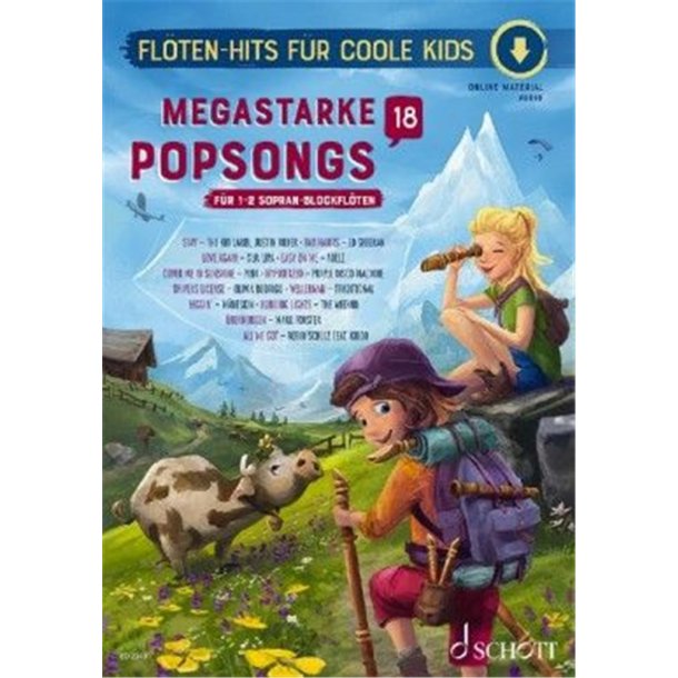 Megastarke Popsongs : Band 18 - Fl&ouml;ten-Hits F&uuml;r coole Kids