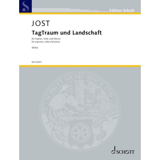 TagTraum und Landschaft : Zwei Lieder auf Gedichte von Rainer Maria Rilke
