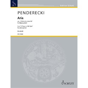 Aria : aus ?3 Stücke im alten Stil?