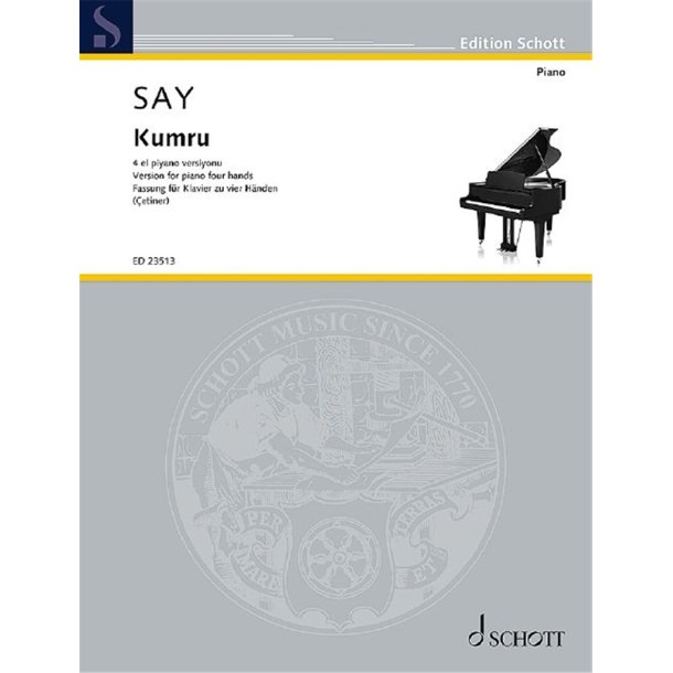 Kumru op. 12/2 : Version for piano four hands by Yudum etiner (2020)