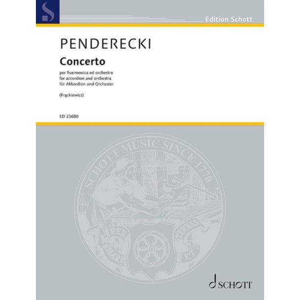 Concerto : For Accordion and Orchestra