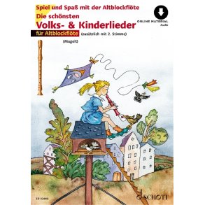 Die schönsten Volks- und Kinderlieder : sehr leicht bearbeitet