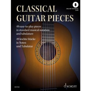Klassische Gitarrenstücke : 49 leichte Stücke in Noten und Tabulatur