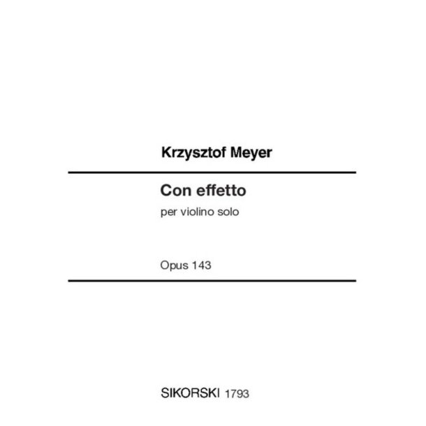 Con effetto op. 143 : per violino solo