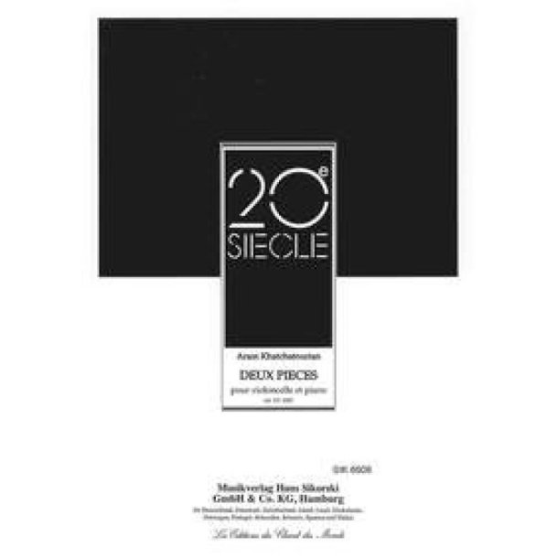 2 St&uuml;cke : f&uuml;r Violoncello und Klavier