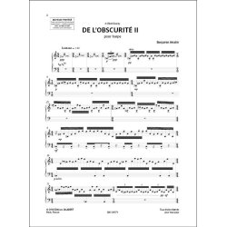 De l'obscurit&eacute; II : pour harpe