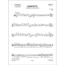 Quintette : pour quatuor &agrave; cordes & piano