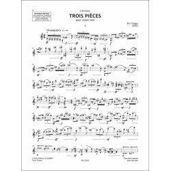 Trois pices : pour violon