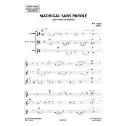 Madrigal sans parole : pour choeur de femmes
