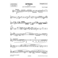 Intrada H. 193 : pour trompette en ut et piano