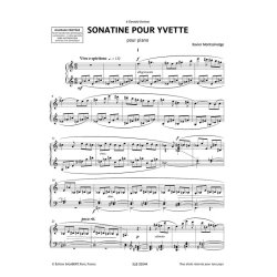 Sonatine pour Yvette : pour piano
