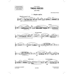 Trois pi&egrave;ces pour fl&ucirc;te : di Pierre-Octave Ferroud