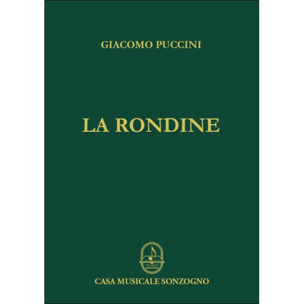 Rondine Opera Completa : Canto e piano